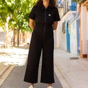 Lucy and Yak Ragan Jumpsuit - Black, SIZE 12 (US)